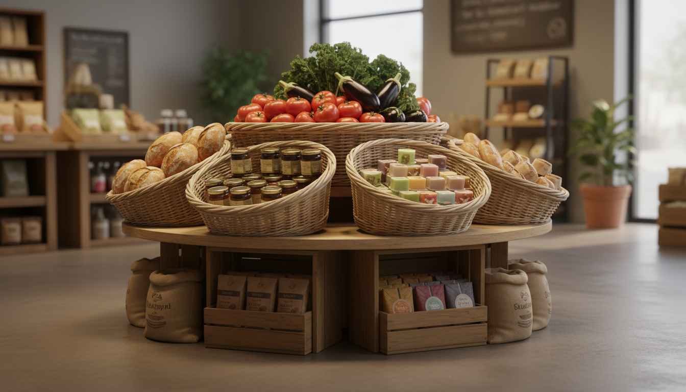 basket displays for retail