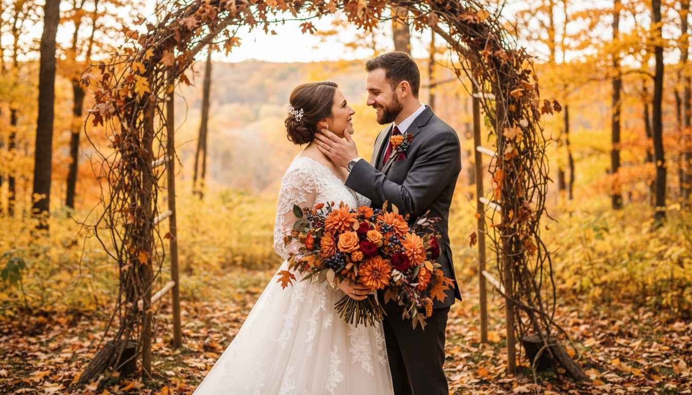 fall wedding photography